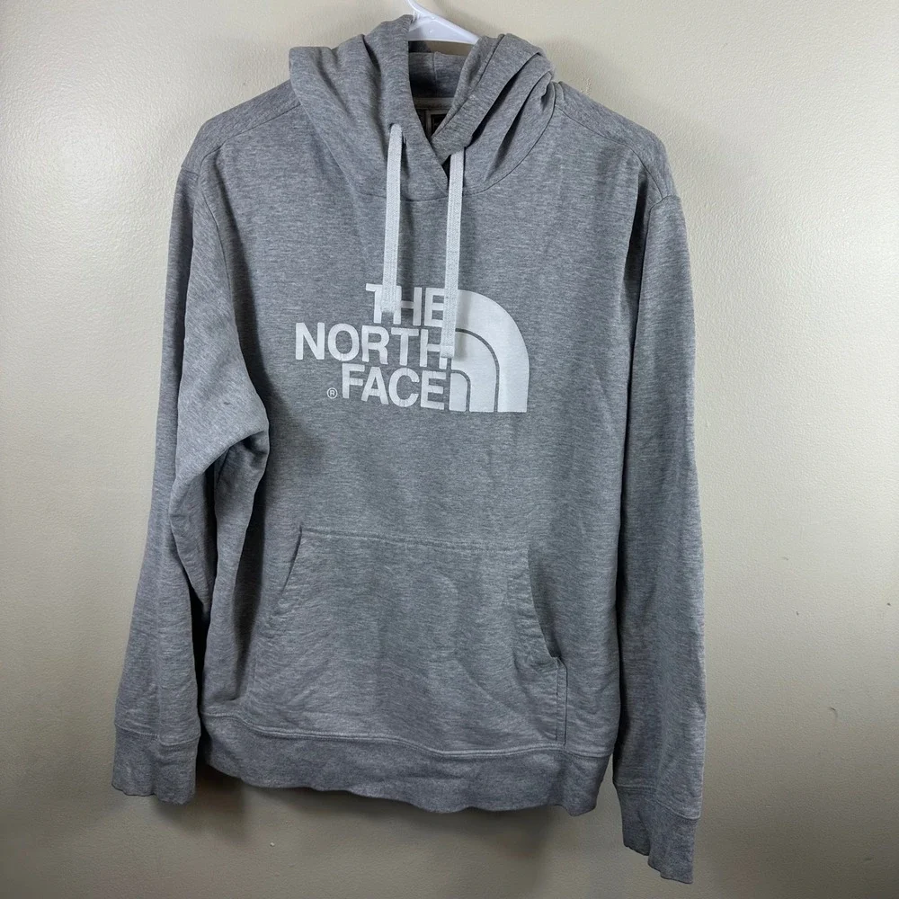 The North Face Hoodie Mens Large Grey‎ Lot of 2 Pullover Outdoor Sweatshirts